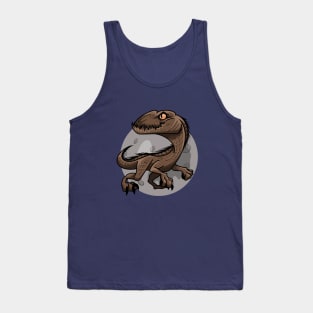 Dinosaurs on the moon Tank Top